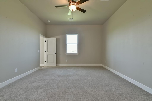 10617 Little Sallisaw Creek Dr, Yukon, OK 73099 - carpeted empty room featuring ceiling fan and baseboards