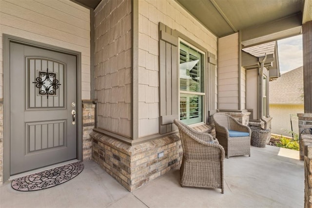 8040 Sweetgum St, Edmond, OK 73034 - entrance to property with a porch