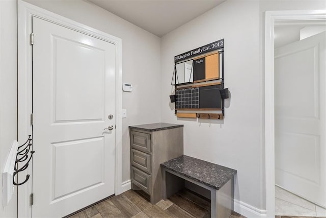 8040 Sweetgum St, Edmond, OK 73034 - mudroom with baseboards
