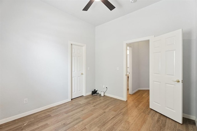 3343 Teton Cir, Norman, OK 73072 - empty room featuring a ceiling fan and light wood finished floors