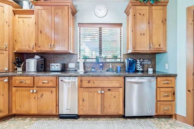 39 E Shore Dr, Arcadia, OK 73007 - kitchen featuring dishwasher and decorative backsplash
