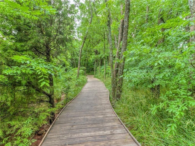 3760 Black Mesa Rd, Norman, OK 73071 - view of community featuring a forest view