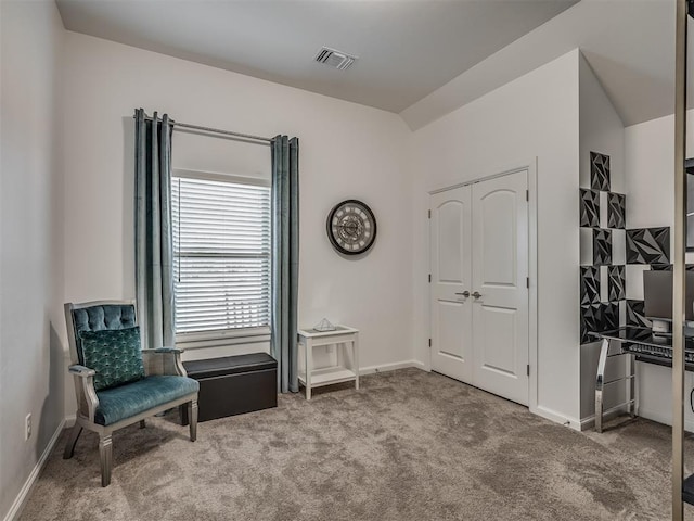 3760 Black Mesa Rd, Norman, OK 73071 - living area with carpet flooring and baseboards