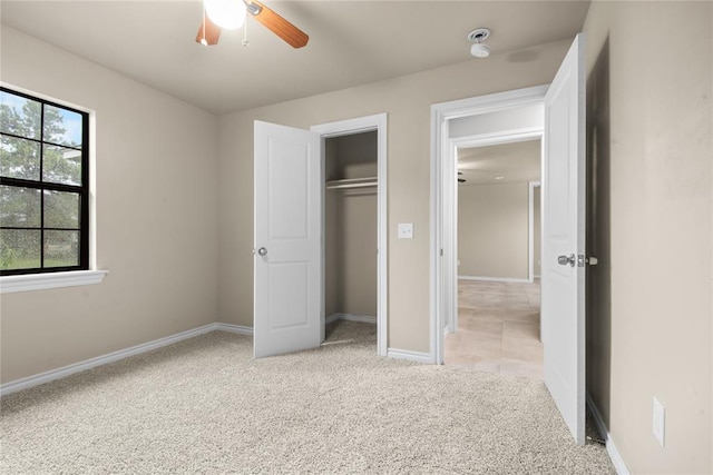 1361 Chestnut Dr, Oklahoma City, OK 73119 - unfurnished bedroom with light carpet, a closet, and a ceiling fan