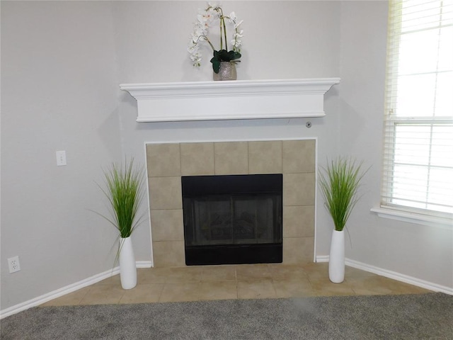 6036 SE 66th St, Oklahoma City, OK 73135 - detailed view of a fireplace and carpet floors