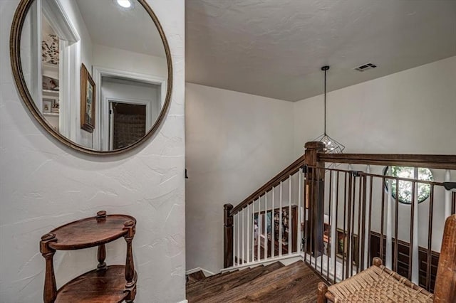 1601 Hazelhurst, Edmond, OK 73013 - stairs with wood finished floors