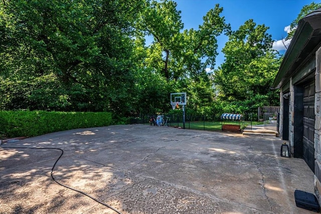 1601 Hazelhurst, Edmond, OK 73013 - view of patio with view of wooded area