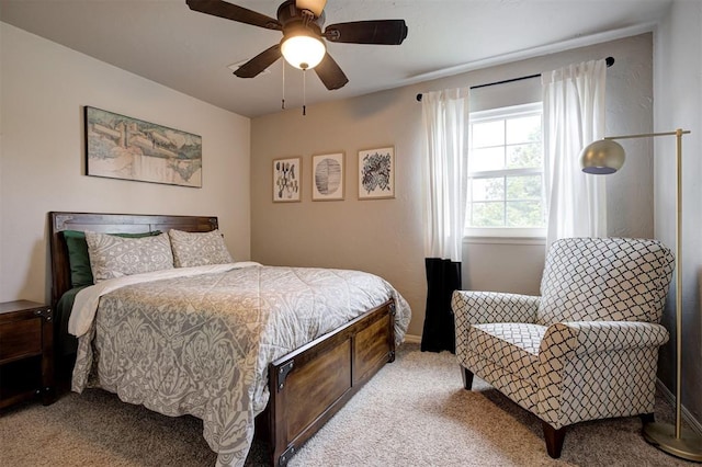 5305 Circle Gln, Edmond, OK 73025 - carpeted bedroom featuring a ceiling fan