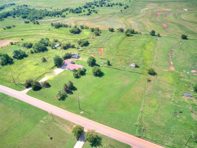 2618 NW Apache Rd, Piedmont, OK 73078 - aerial view of property's location with rural landscape