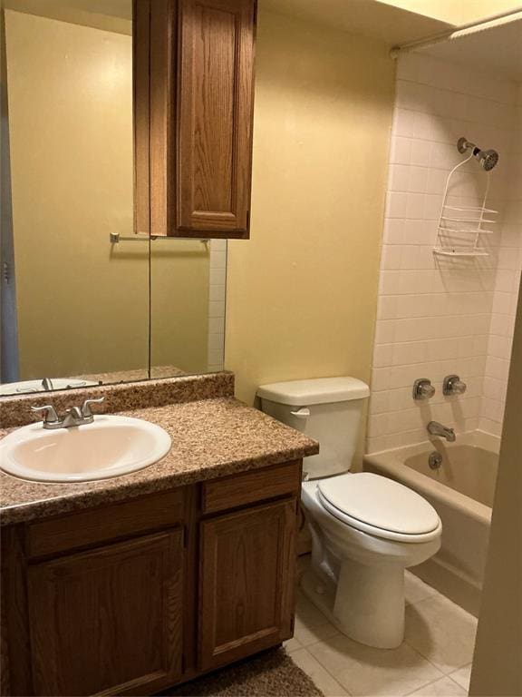 600 NW 4th St Unit 305N, Oklahoma City, OK 73102 - full bath with tile patterned flooring, vanity, and tub / shower combination