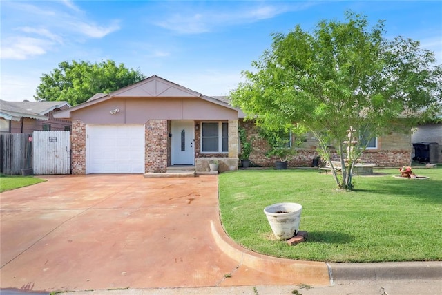 7007 NW 61st St, Bethany, OK 73008 - ranch-style home featuring a garage, brick siding, and driveway