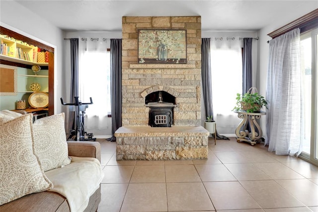 7007 NW 61st St, Bethany, OK 73008 - tiled living room with plenty of natural light