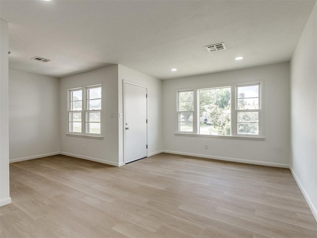 2340 SW 46th St, Oklahoma City, OK 73119 - foyer featuring light wood-type flooring and recessed lighting