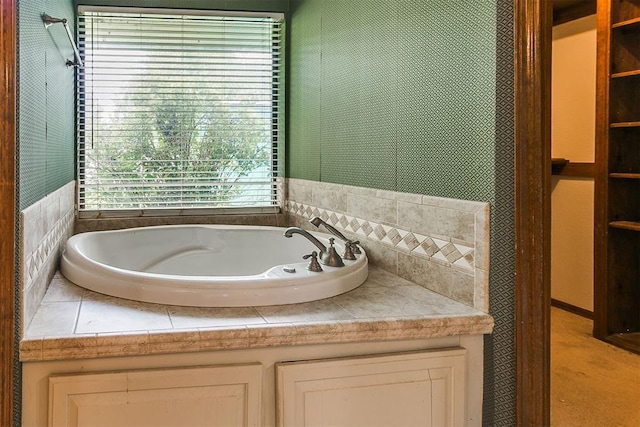 10201 Mantle Ct, Oklahoma City, OK 73162 - full bathroom with a garden tub