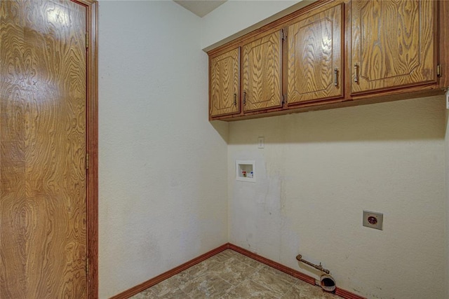 2109 Shamrock Dr, Edmond, OK 73003 - laundry room with cabinet space, hookup for a washing machine, and hookup for an electric dryer