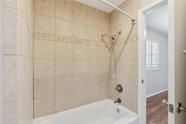 3000 Middlesex Dr, Oklahoma City, OK 73120 - full bath featuring tub / shower combination and wood finished floors