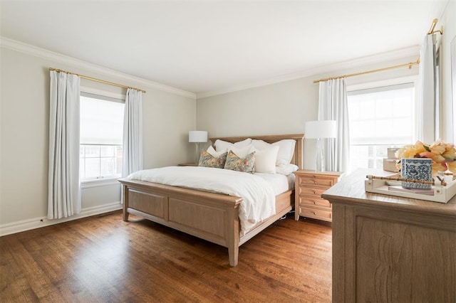 1005 NW 40th St, Oklahoma City, OK 73118 - bedroom with ornamental molding and wood finished floors