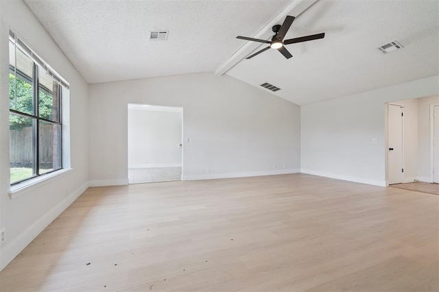 2322 Ripple Creek Ln, Edmond, OK 73012 - unfurnished room with a ceiling fan, light wood-style floors, and a textured ceiling