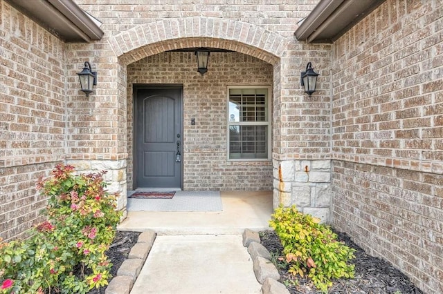 18608 Summer Grove Ave, Edmond, OK 73012 - view of exterior entry with brick siding