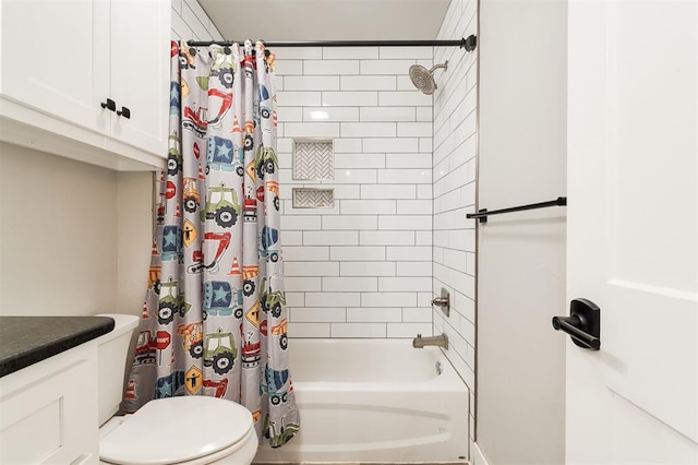 337030 E 1016th Rd, Meeker, OK 74855 - bathroom with shower / bath combo with shower curtain and vanity