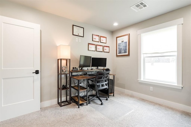 337030 E 1016th Rd, Meeker, OK 74855 - home office with carpet floors and recessed lighting