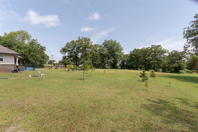 337030 E 1016th Rd, Meeker, OK 74855 - view of grassy yard with a playground