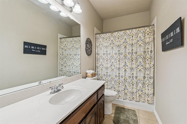3751 Rock Dove Lndg, Edmond, OK 73034 - bathroom with vanity and tile patterned floors