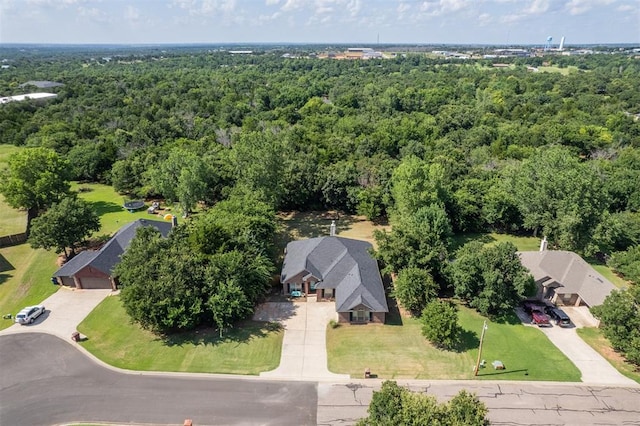 3751 Rock Dove Lndg, Edmond, OK 73034 - drone / aerial view of a forest