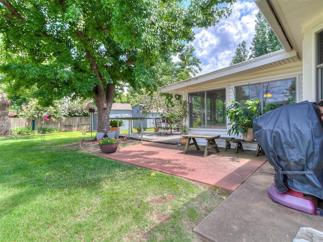 3000 Beverly Dr, Edmond, OK 73013 - fenced backyard featuring a patio area