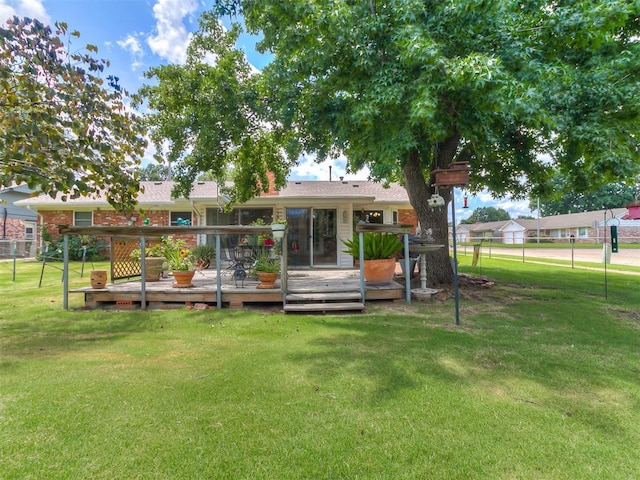 3000 Beverly Dr, Edmond, OK 73013 - back of property with a deck
