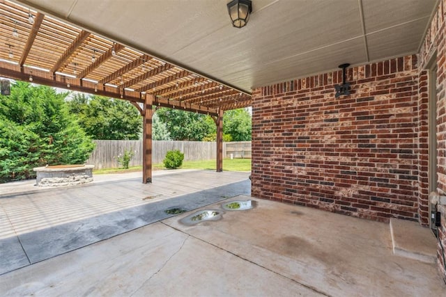 9041 NW 147th Ter, Yukon, OK 73099 - fenced backyard with a pergola and a patio area