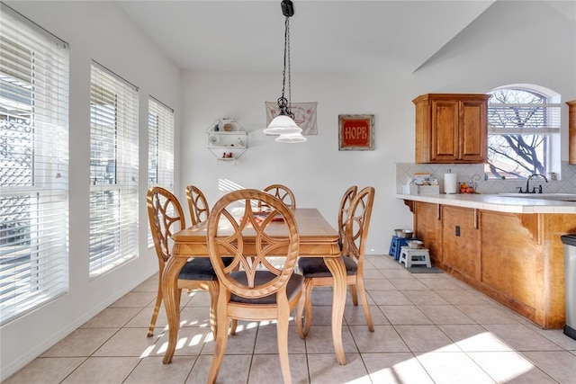 1045 Belmont Pl, Yukon, OK 73099 - dining area featuring light tile patterned floors