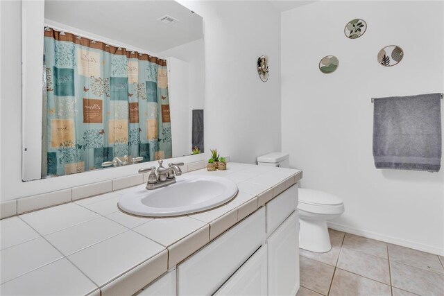 1045 Belmont Pl, Yukon, OK 73099 - full bath featuring vanity and tile patterned floors