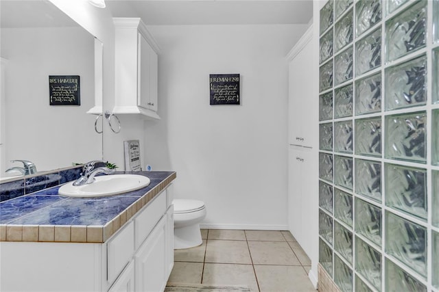 1045 Belmont Pl, Yukon, OK 73099 - bathroom with vanity and tile patterned floors