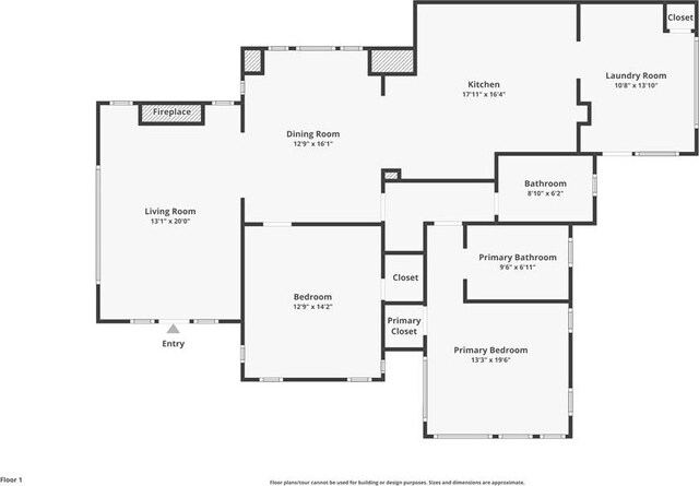 701 NW 21st St, Oklahoma City, OK 73103 - view of floor plan / room layout