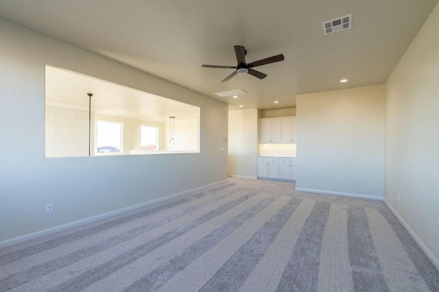 4334 White Ash Dr, Piedmont, OK 73078 - unfurnished room with a ceiling fan, carpet, and recessed lighting