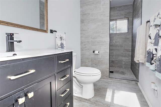2299 Coretta Ave, Duncan, OK 73534 - bathroom with vanity and a tile shower
