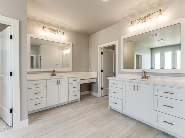 6881 Lake View Ct, Cashion, OK 73016 - bathroom with two vanities