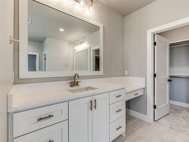 6881 Lake View Ct, Cashion, OK 73016 - bathroom featuring vanity and baseboards