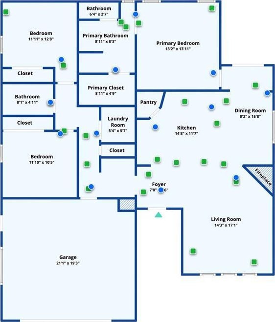 2305 Makaila Way, Yukon, OK 73099 - view of floor plan / room layout