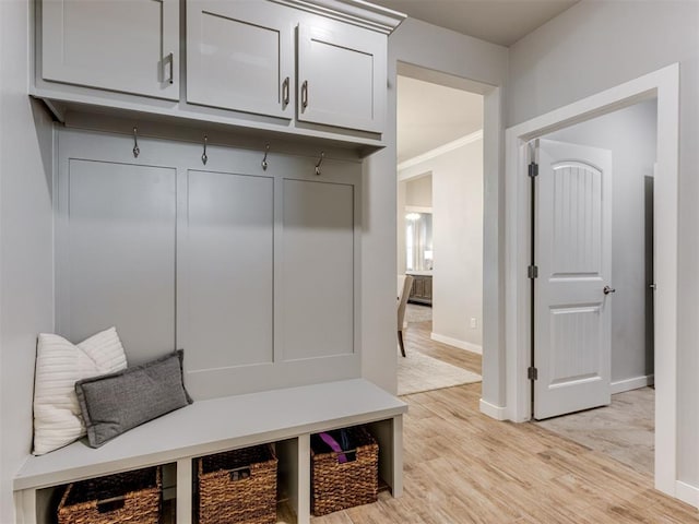 1391 Hickory Trl, Piedmont, OK 73078 - mudroom with baseboards and light wood-style floors