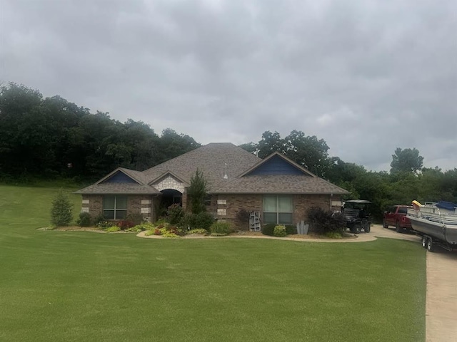 7013 Morning Song Dr, Oklahoma City, OK 73150 - view of front of home featuring a front lawn