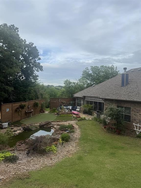 7013 Morning Song Dr, Oklahoma City, OK 73150 - view of green lawn