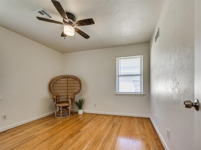 3804 NW 52nd St, Oklahoma City, OK 73112 - empty room with light wood finished floors and ceiling fan