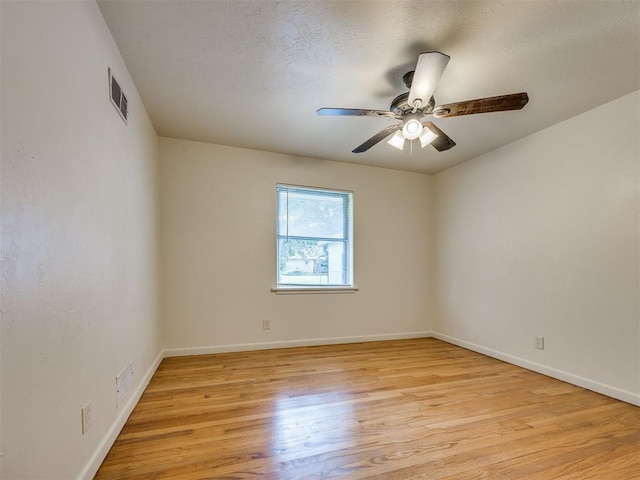 3804 NW 52nd St, Oklahoma City, OK 73112 - spare room with ceiling fan and light wood-style flooring