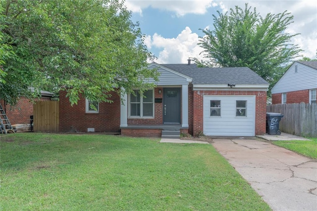 1120 SW 47th St, Oklahoma City, OK 73109 - view of front of property featuring brick siding, concrete driveway, and covered porch