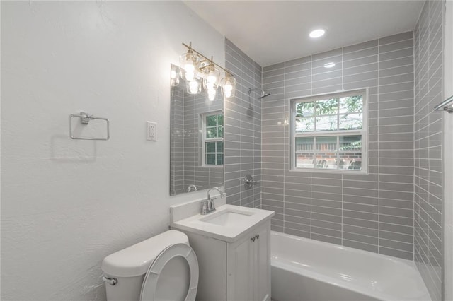 1120 SW 47th St, Oklahoma City, OK 73109 - bathroom featuring vanity and shower / bath combination