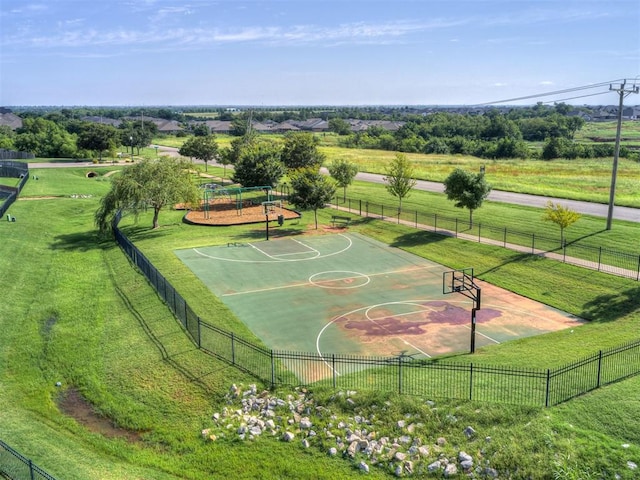 12812 Double V Dr, Piedmont, OK 73078 - view of basketball court featuring community basketball court
