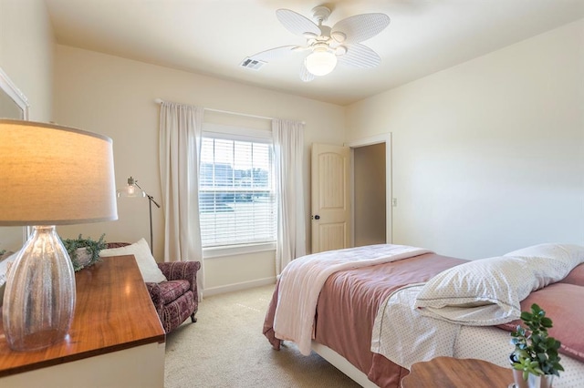 775 Magnolia Ln, Tuttle, OK 73089 - bedroom with light carpet and a ceiling fan