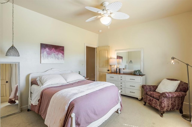 775 Magnolia Ln, Tuttle, OK 73089 - bedroom featuring light carpet and a ceiling fan